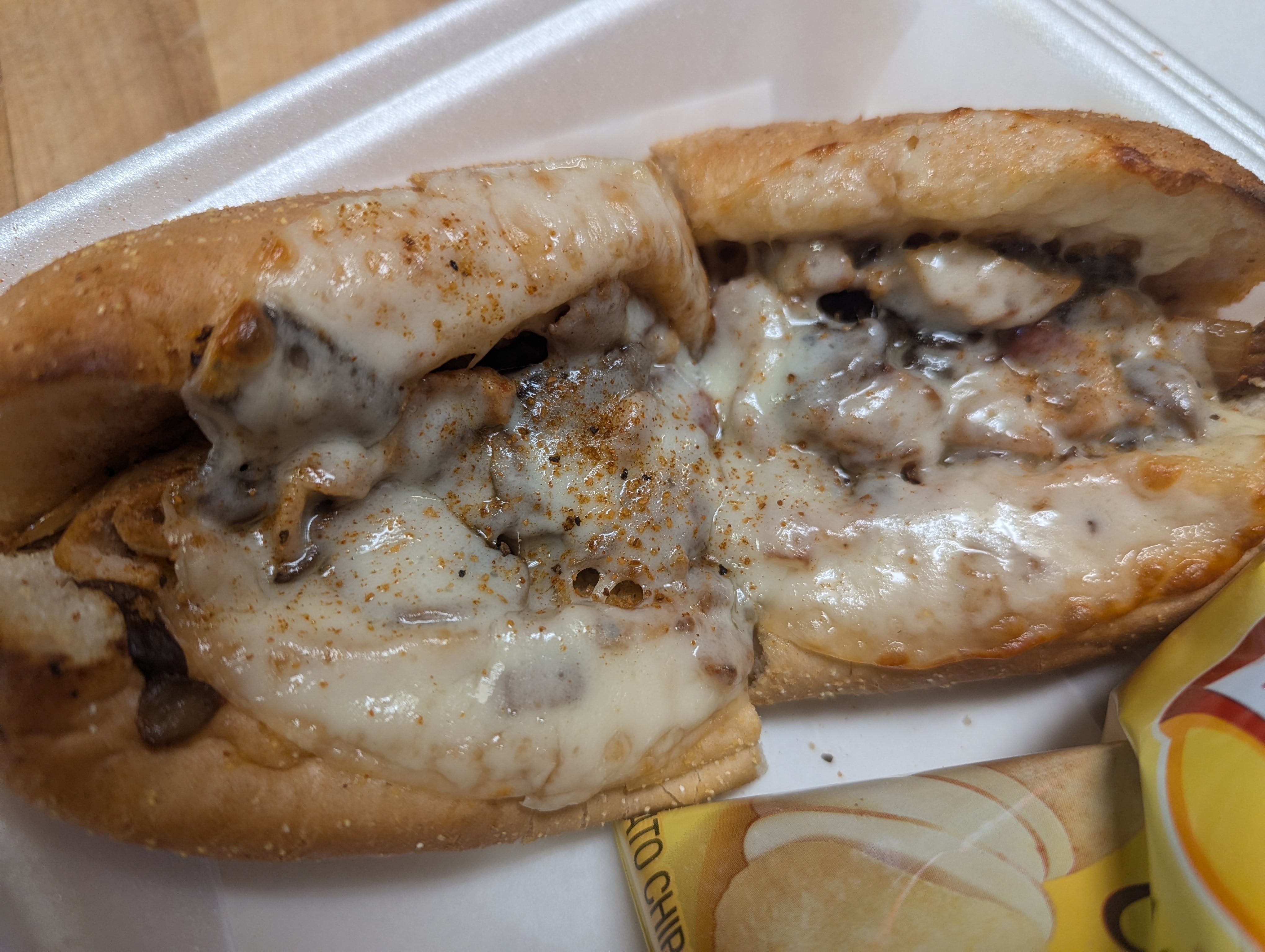 Cajun Chicken Philly Sub.