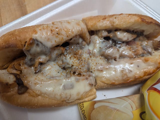 Cajun Chicken Philly Sub.