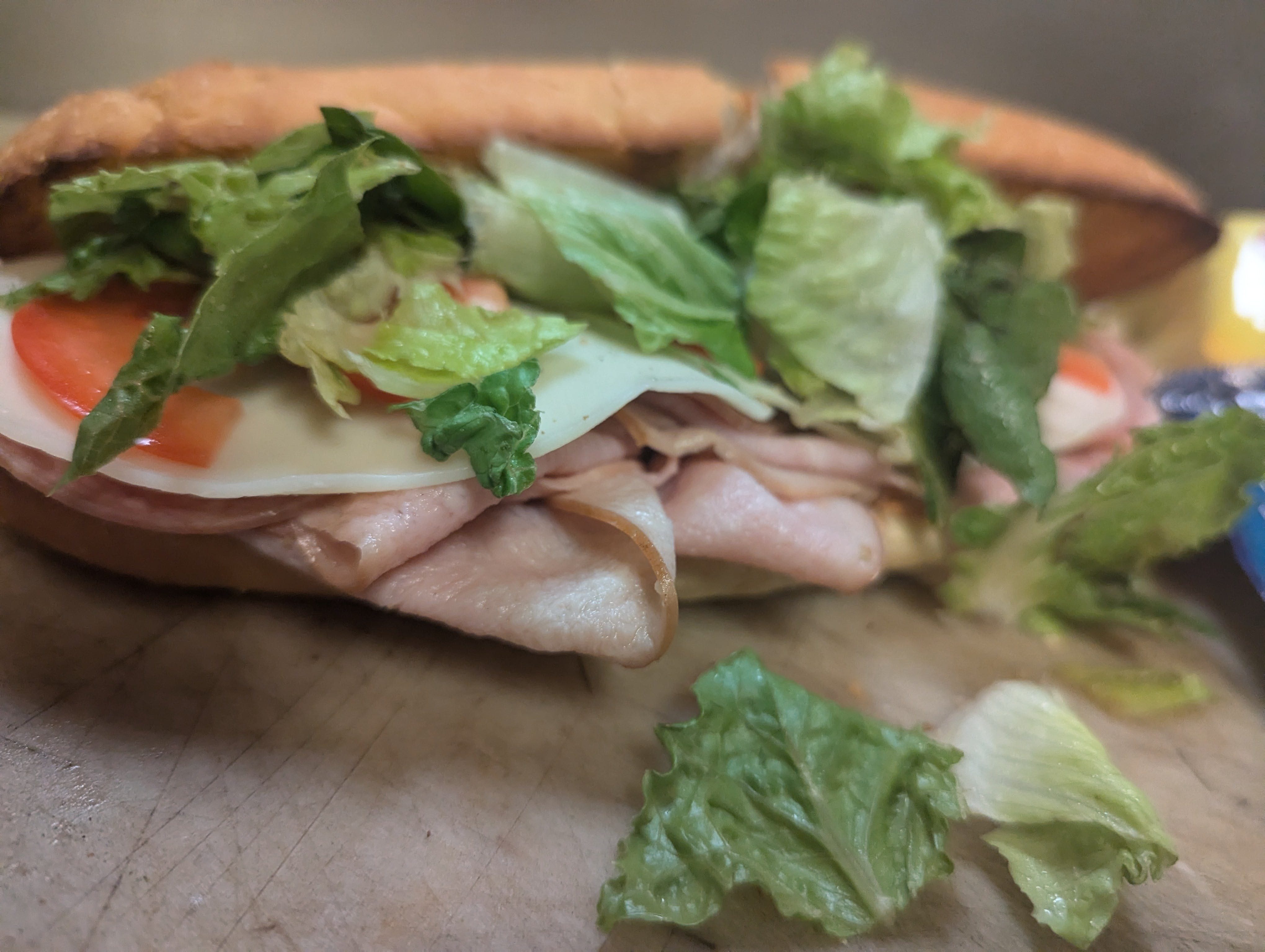 Ham & Cheese Hot Sub.