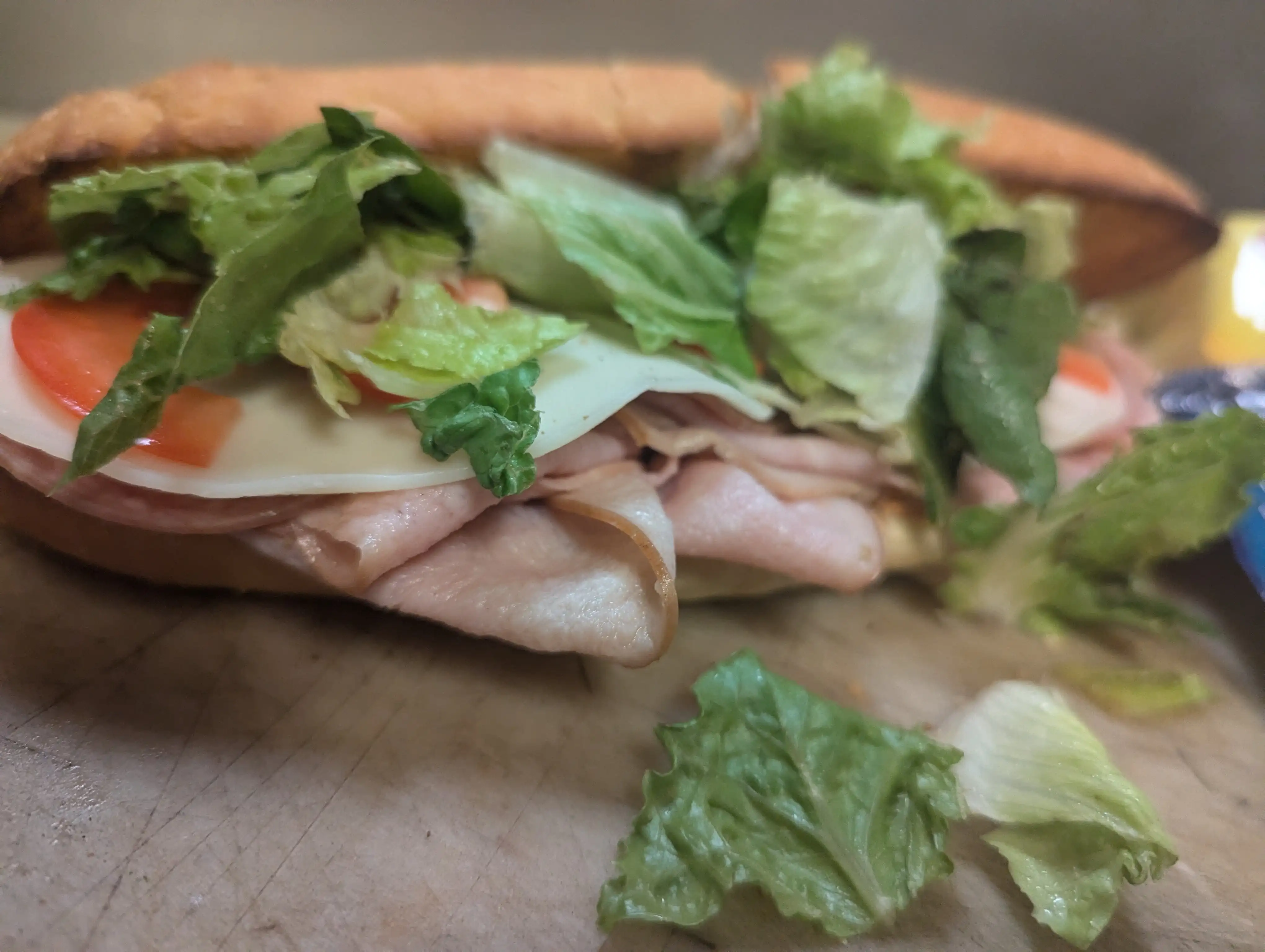 Ham & Cheese Hot Sub.