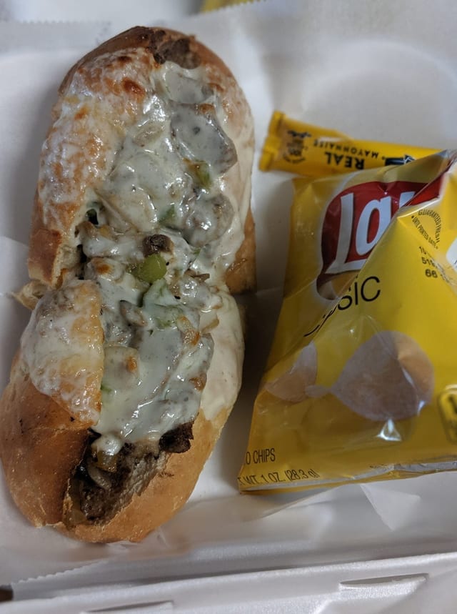 Philly Cheesesteak Sandwich.