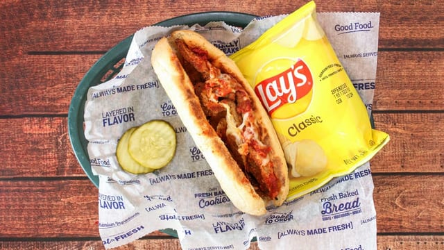 Eggplant Parm Hot Sub.
